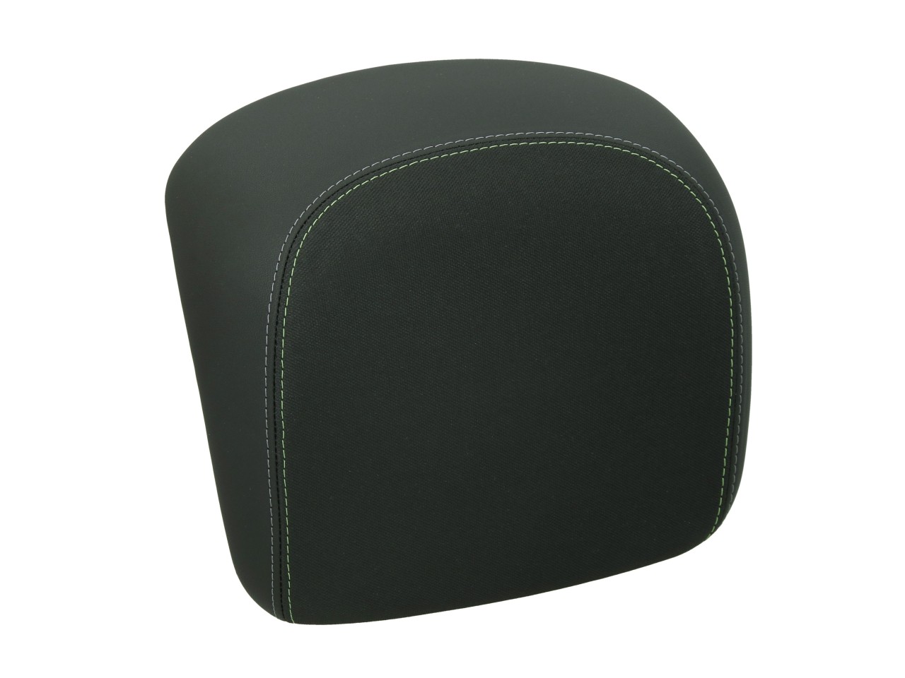 Original Rückenlehne für Vespa GTS/GTV Topcase - schwarz, Naht grün