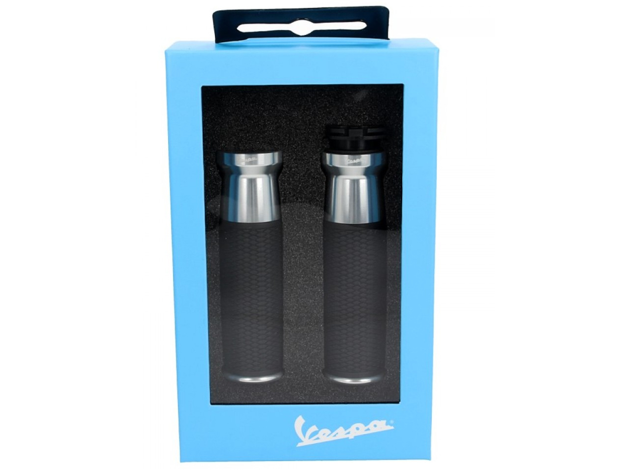 Lenkerkit, Aluminium, eloxiert, Set Handgriffe, Hebel und Lenkerenden für Vespa GTS