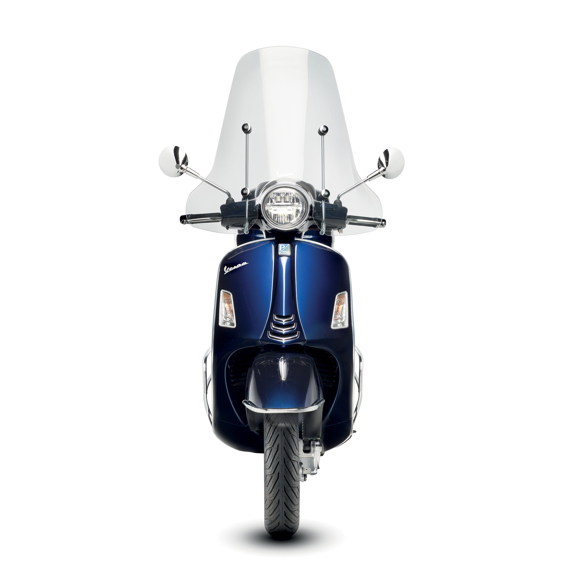 Hohe Windschutzscheibe mit Halterung Vespa GTS / Super (HPE & SuperTech) original Vespa
