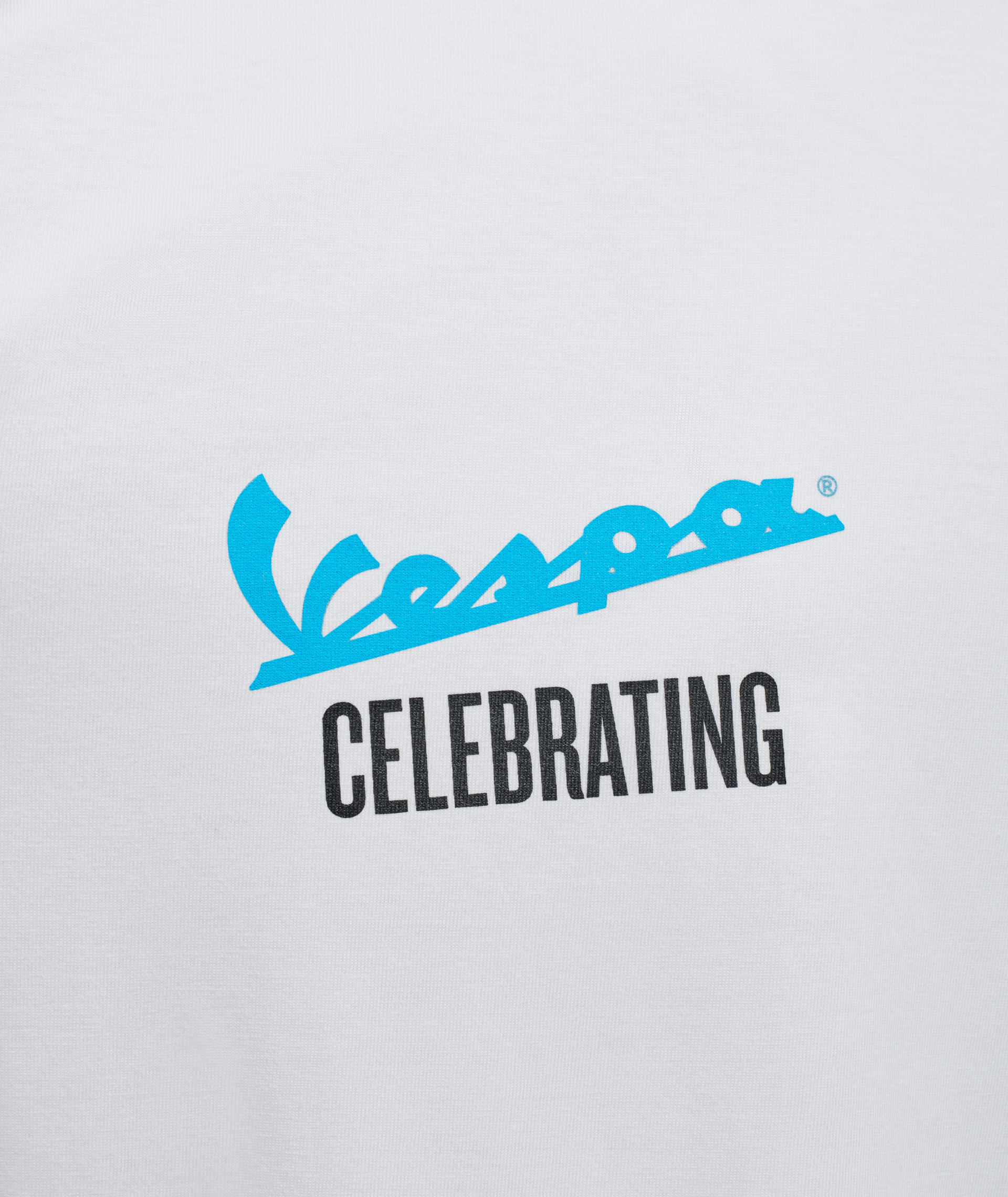 Vespa T-Shirt "140 Jahre Piaggio" weiß blau