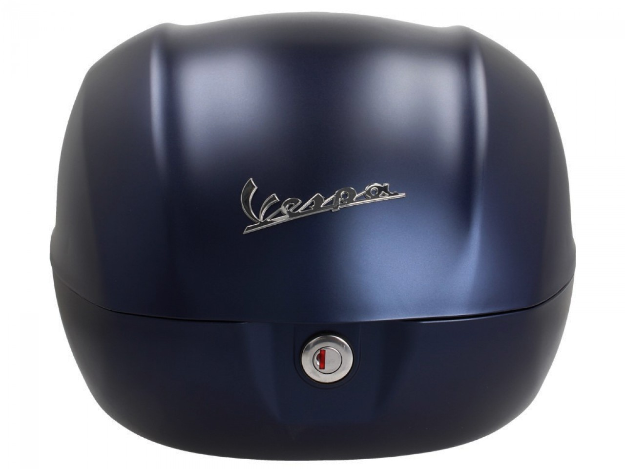Topcase Kit 32L deep blue matt opaco (288/A), Rückenpolster dunkelbraun für Vespa Primavera