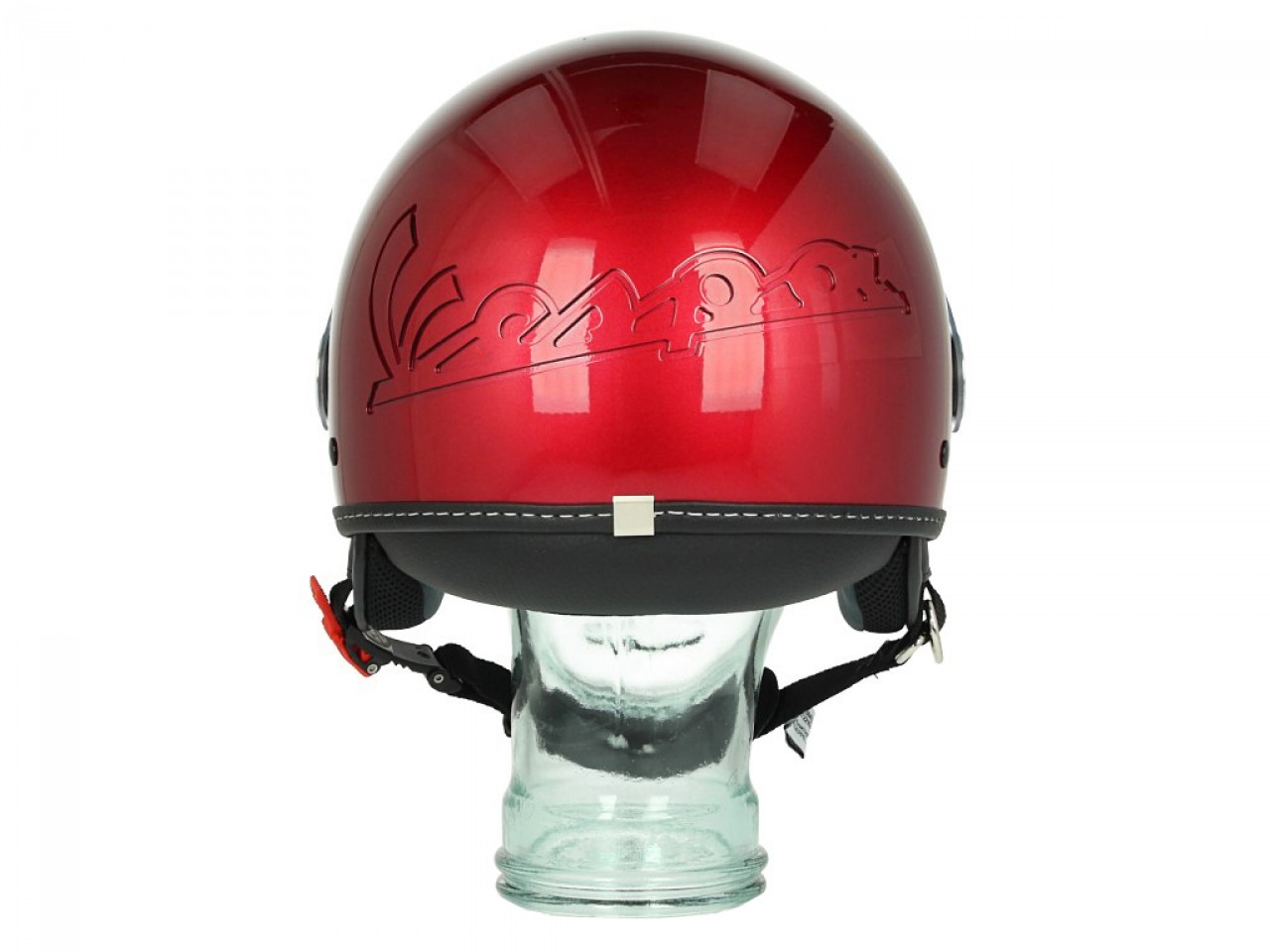 Vespa Helm "Visor" 2.0 Jethelm Rot Must 880/A Größe XS