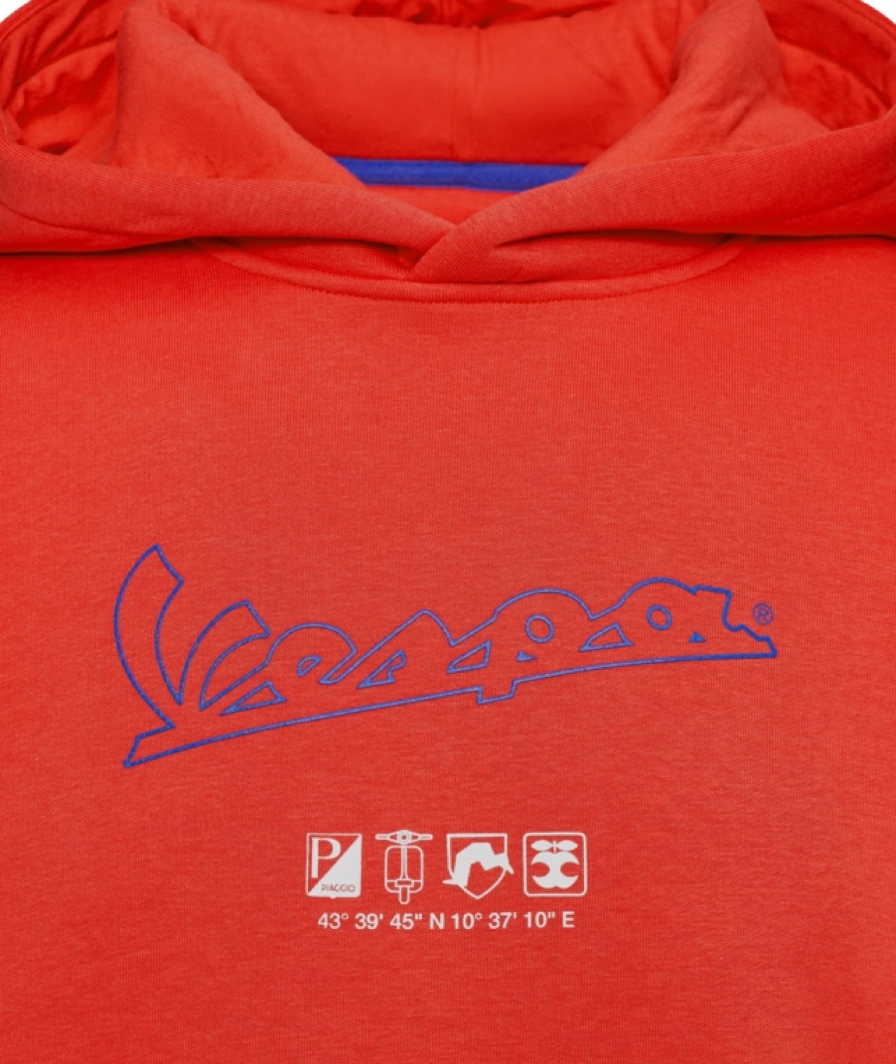 Vespa Hoodie Flame orange DEC-Kollektion