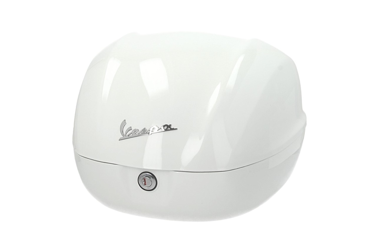 Vespa Topcase 32L weiß glänzend B04 ohne Rückenlehne