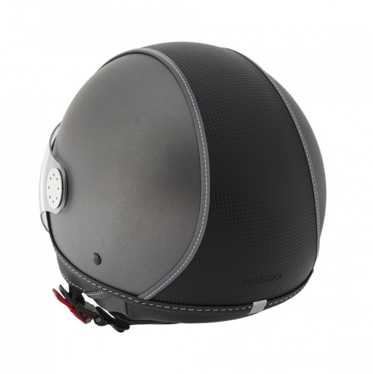 Piaggio Demi Jet Helm, Carbonskin, grau, matt - Gr. XS