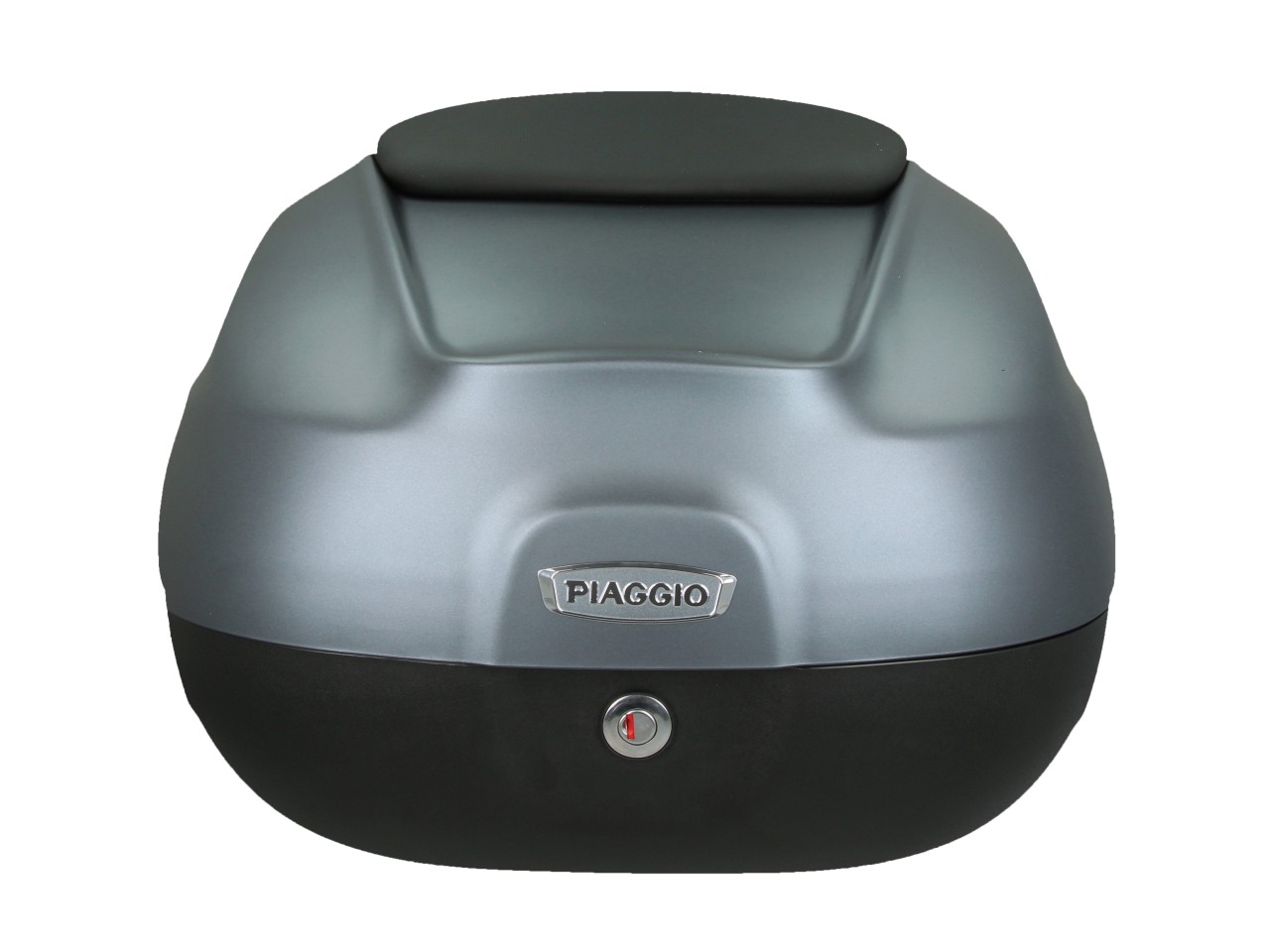 Top Case 37L mit Rückenlehne für Piaggio MP3 HPE Maxi 400 Sport / Maxi 530 Exclusive - grigio titani