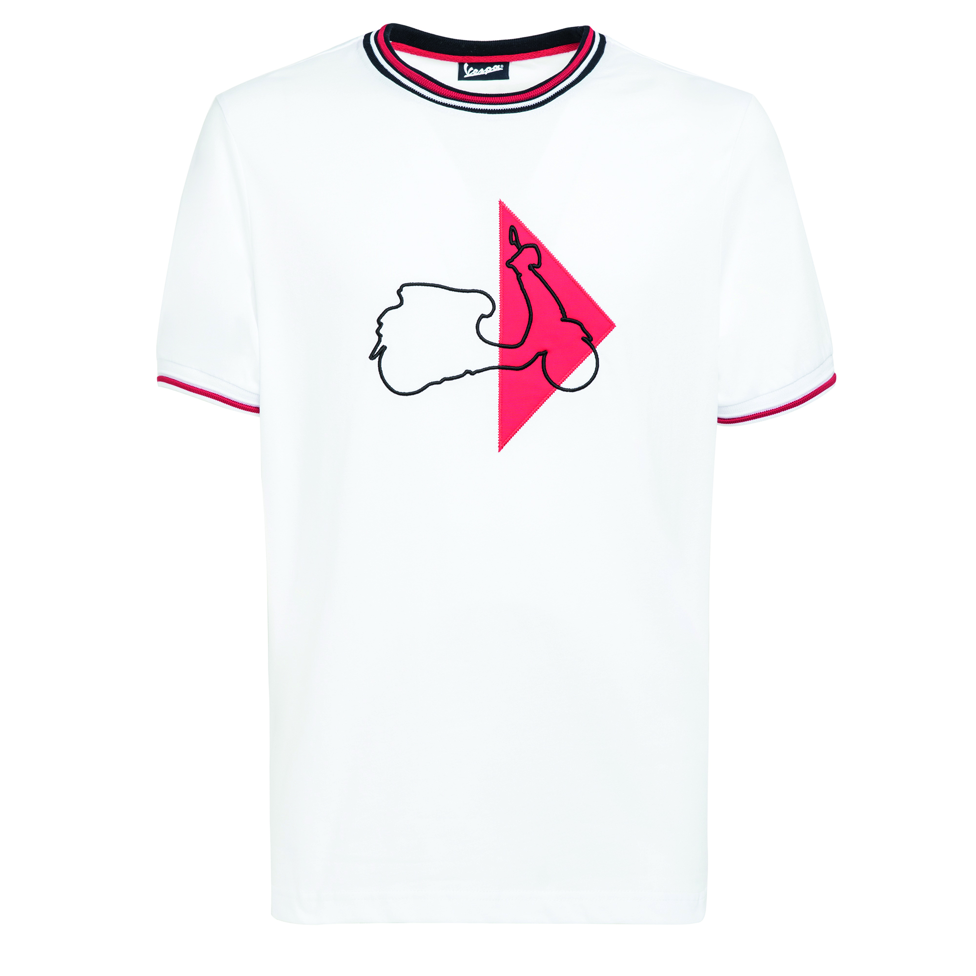 Vespa T-Shirt Modernist Herren weiss