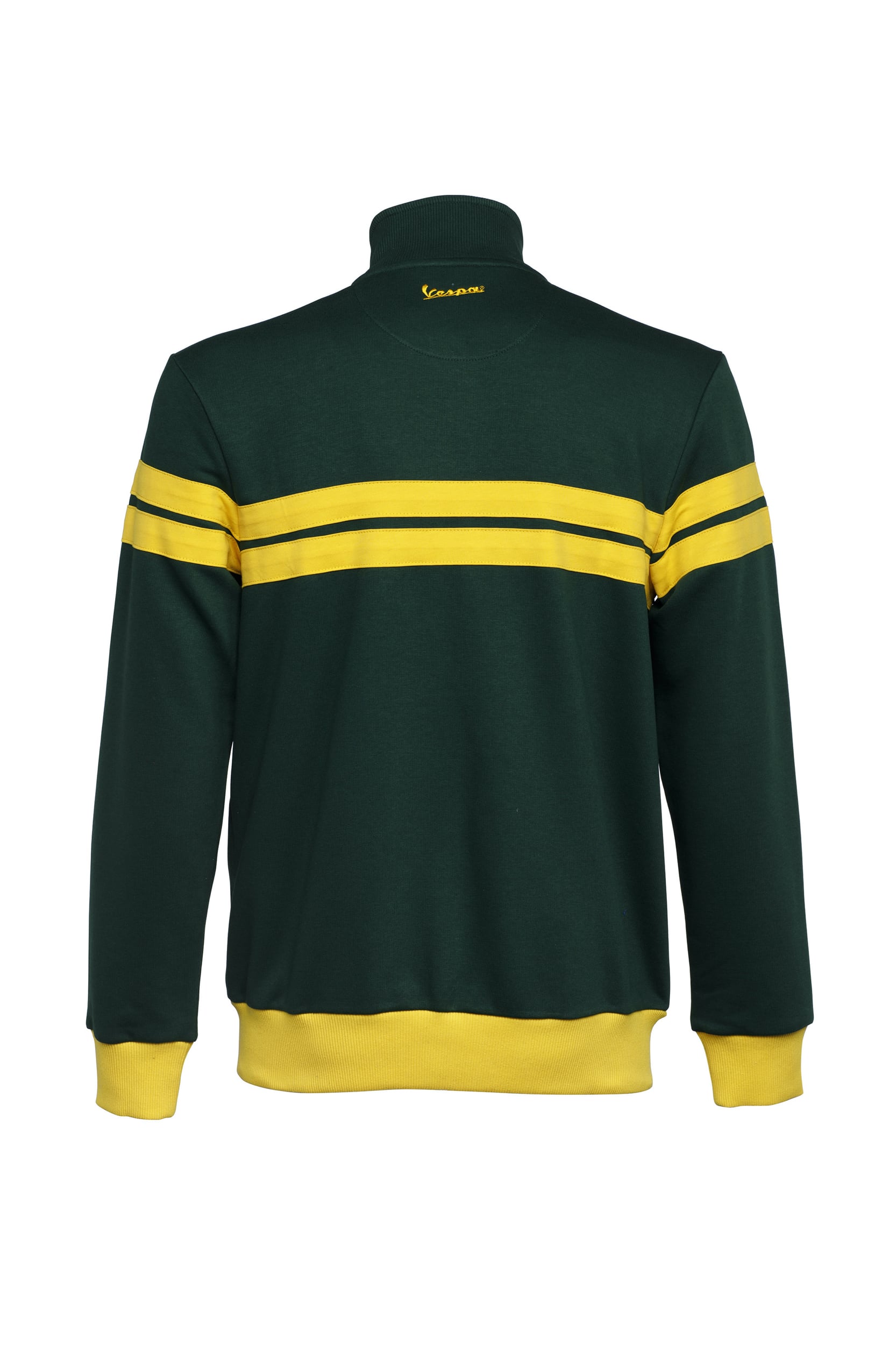 Vespa Sweatshirt Jacke, Racing Sixties 60s grün / gelb