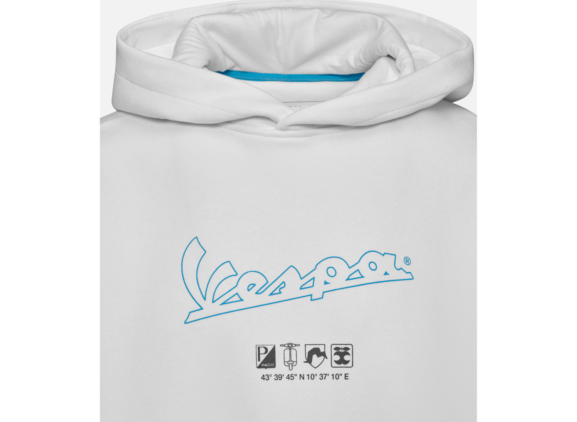 Vespa Hoodie weiß DEC-Kollektion