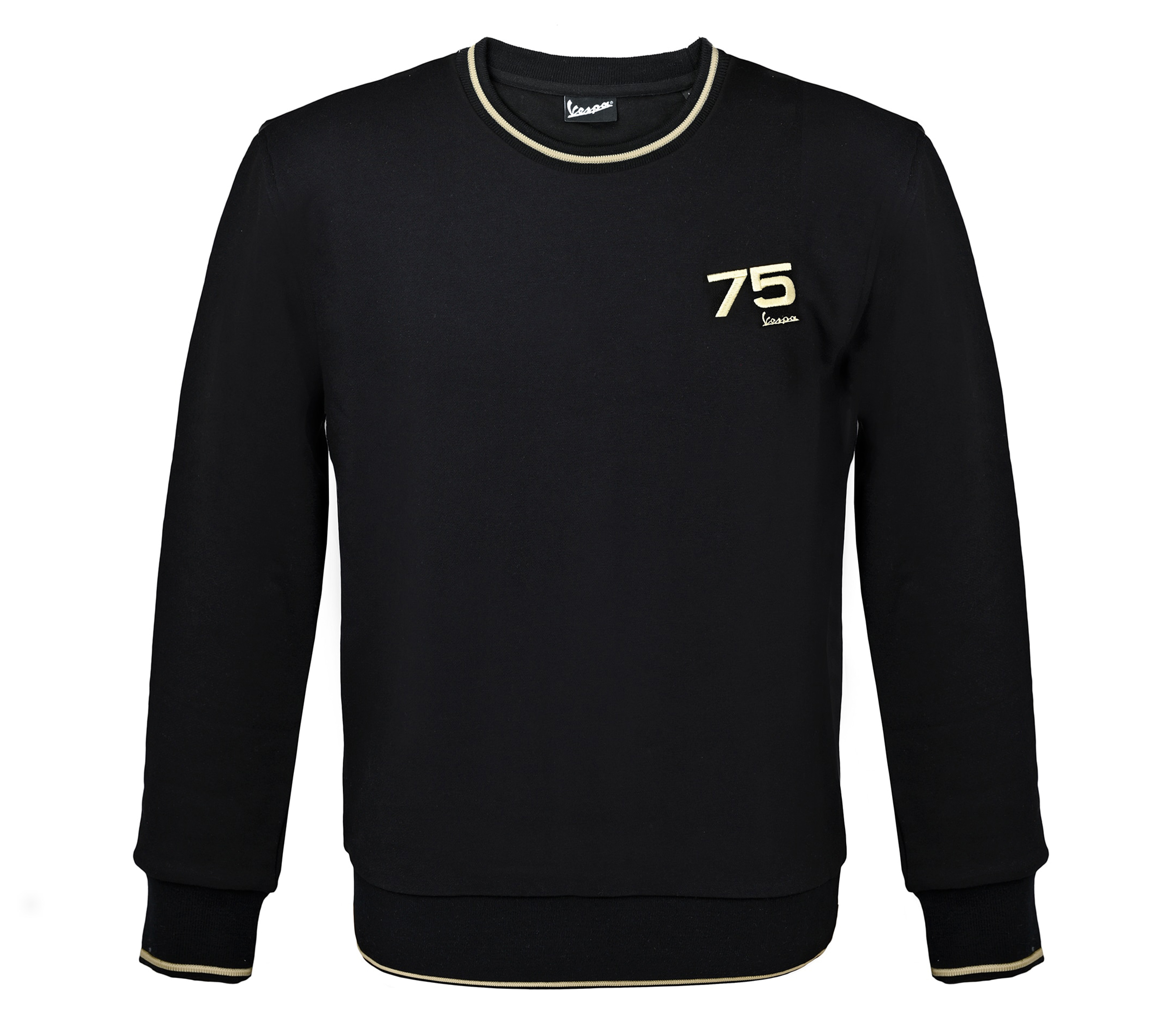 Vespa Sweatshirt 75 Jahre - schwarz