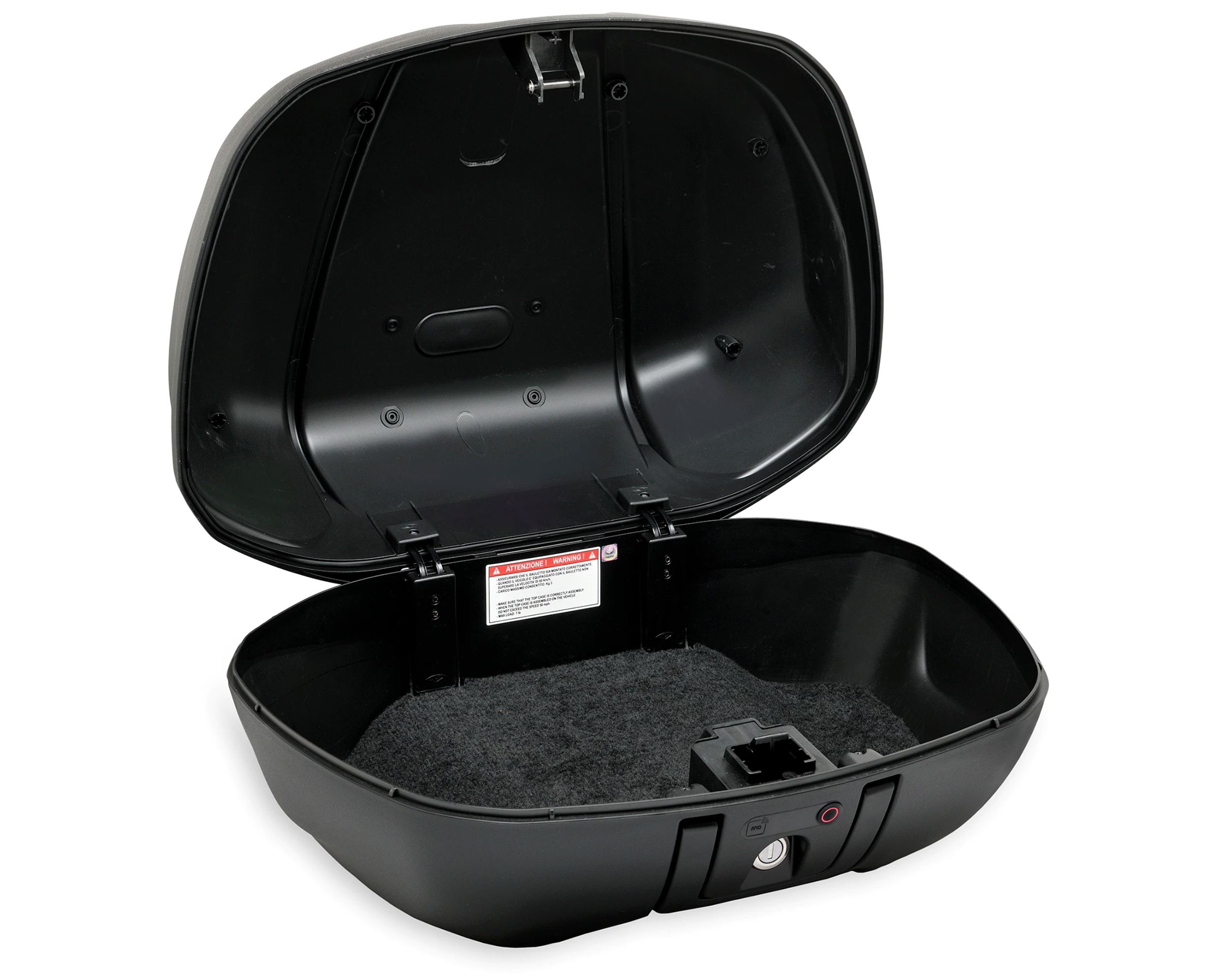 Top Case Kit Keyless 52L (inkl. Halteplatte) für Beverly HPE Original Piaggio