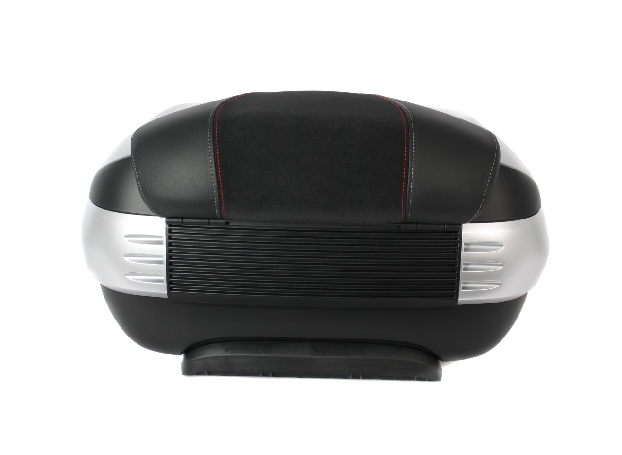 Top Case 50 l, (H4_grau matt 760/B) inkl. Rückenpolster für Piaggio MP3 500 Sport Advance HPE