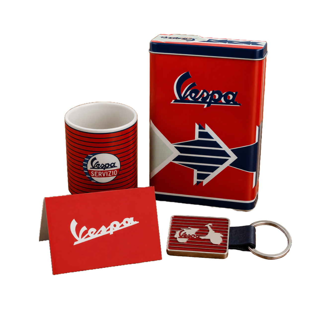 Vespa Merchandise Paket Servizio Rot