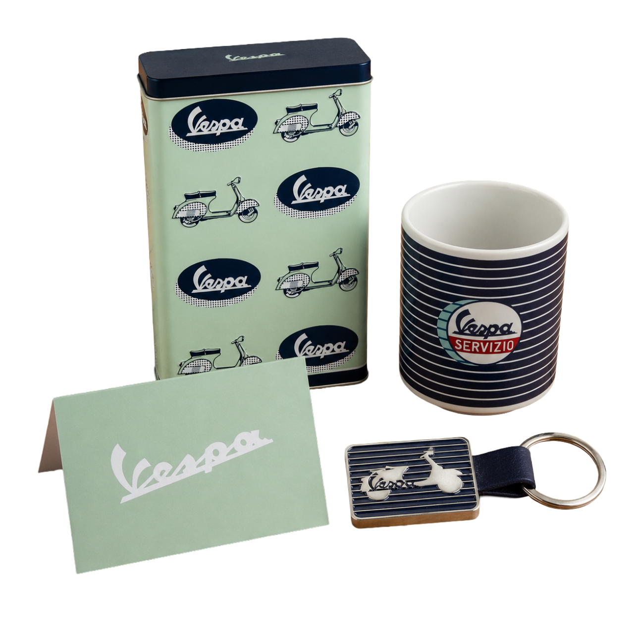 Vespa Merchandise Paket Servizio Blau