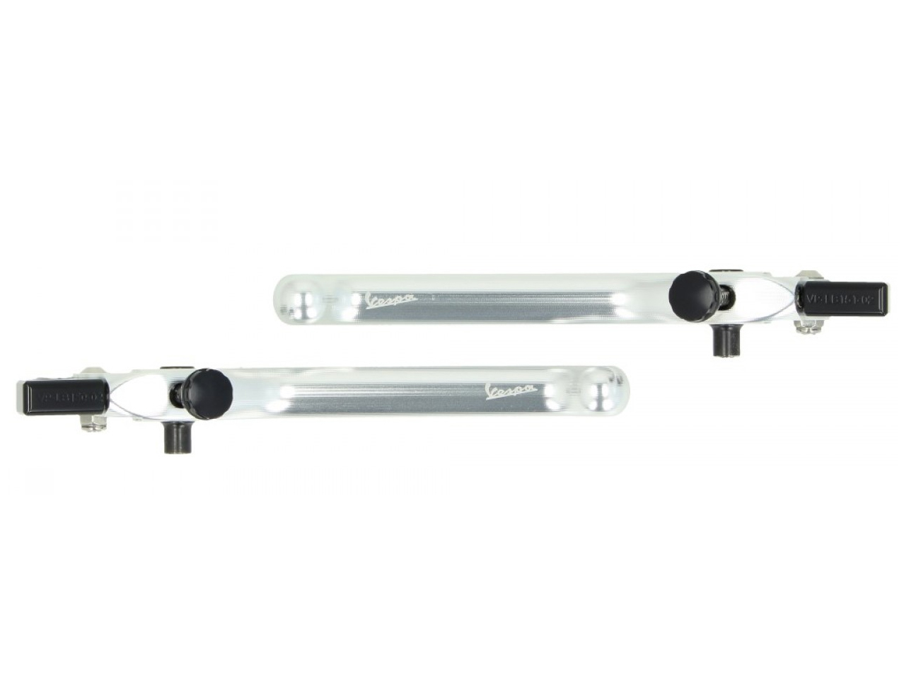 Lenkerkit, Aluminium, eloxiert, Set Handgriffe, Hebel und Lenkerenden für Vespa GTS