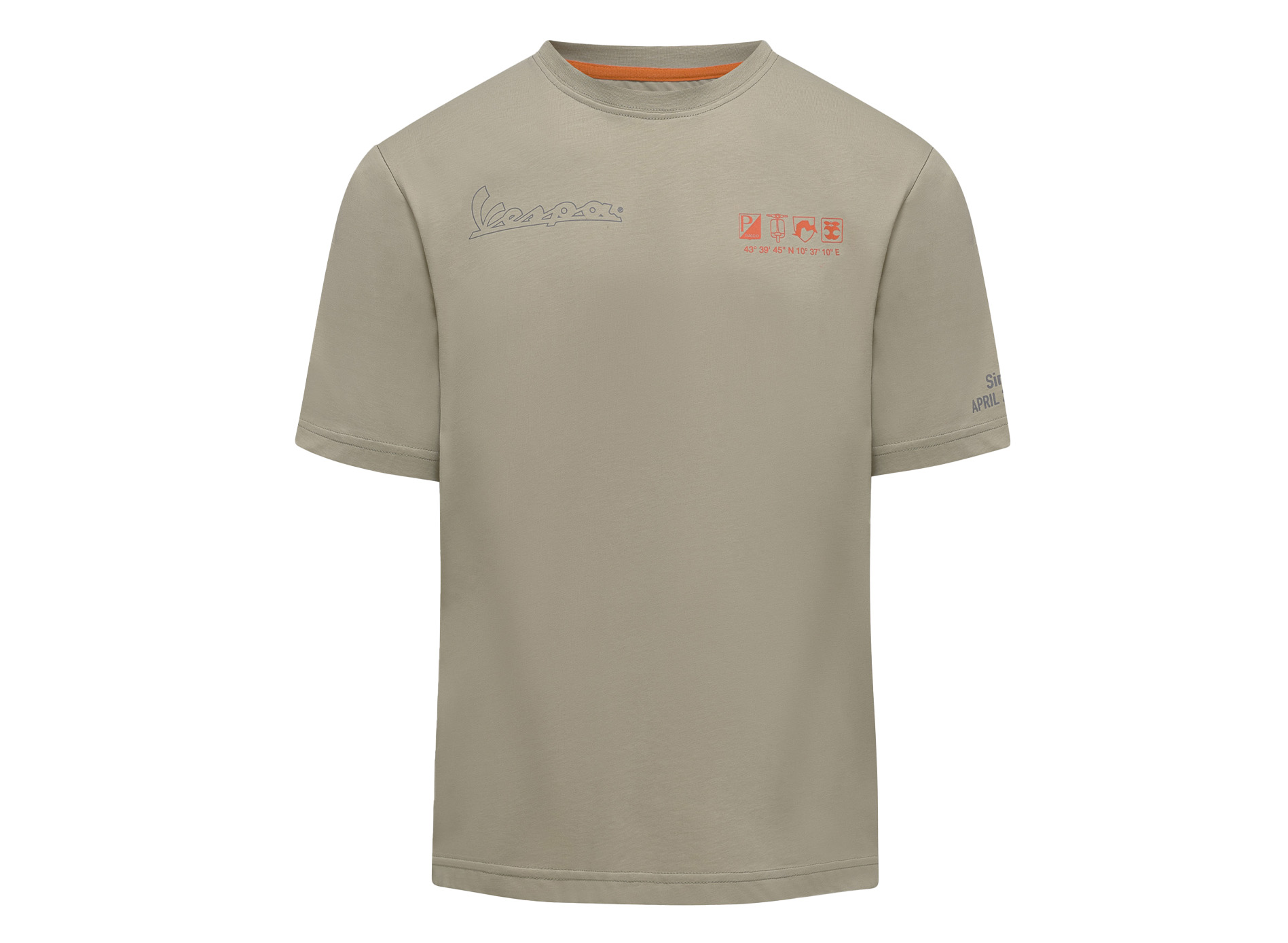 Vespa T-Shirt Nomad beige DEC-Kollektion