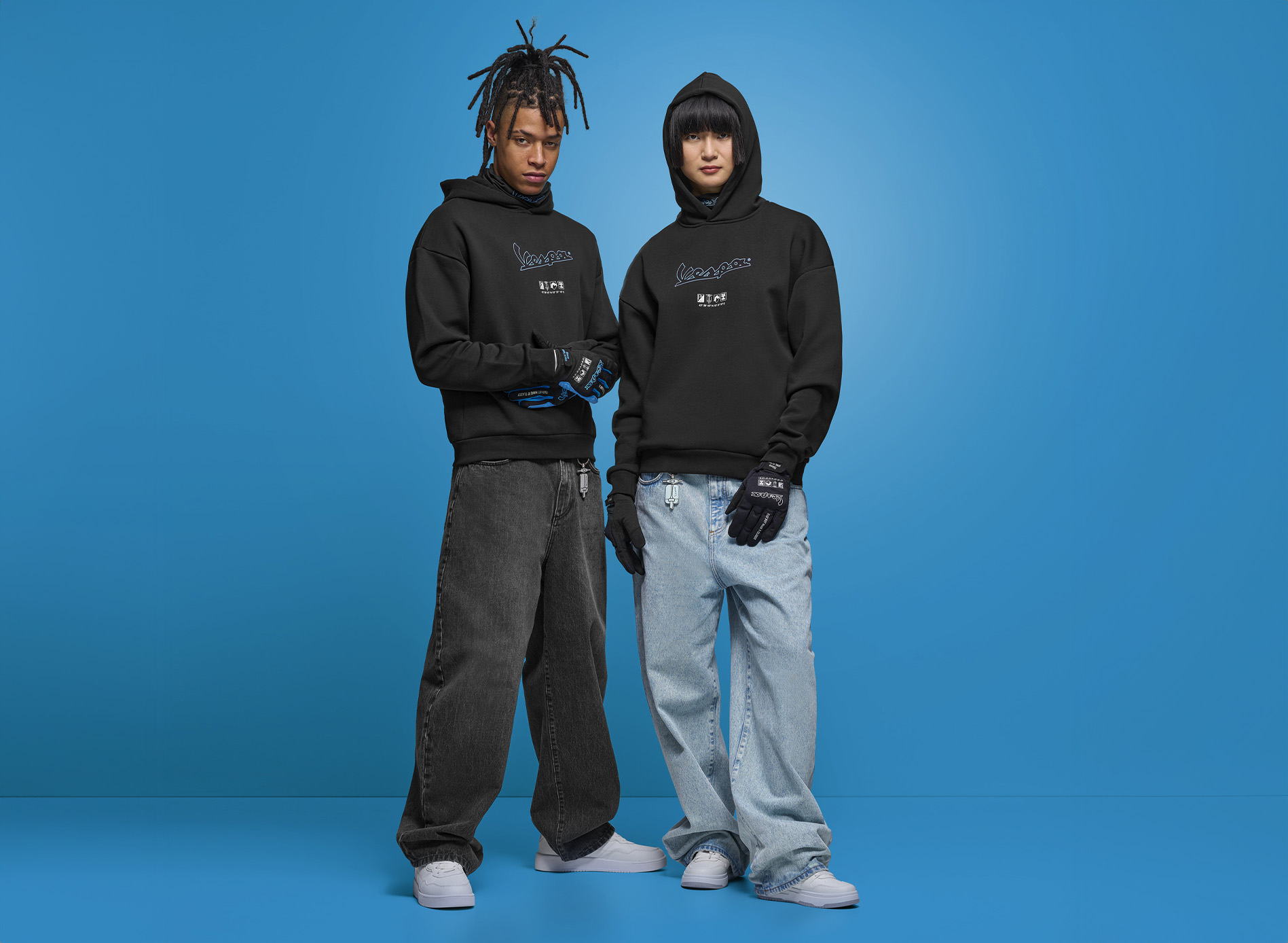 Vespa Hoodie schwarz DEC-Kollektion
