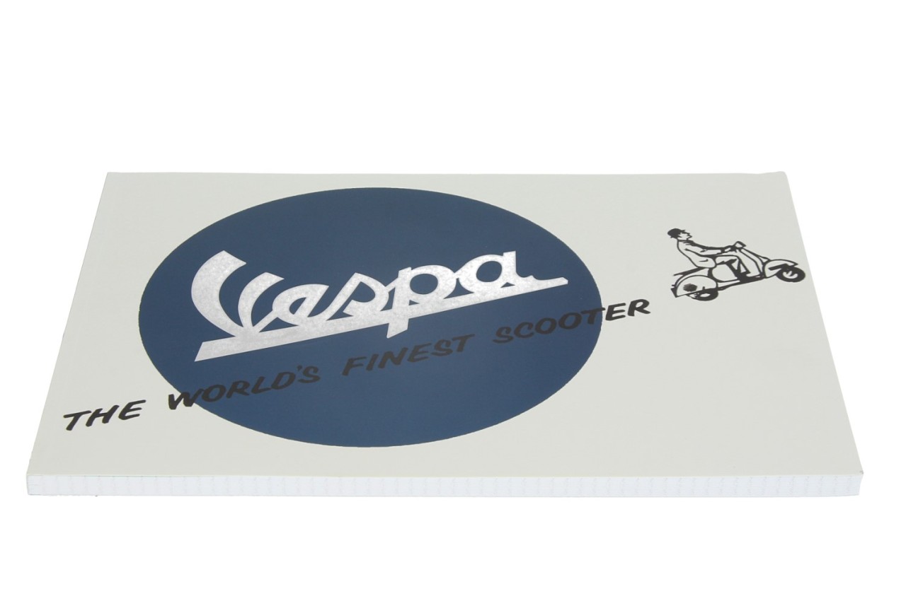 Vespa Notizblock DIN A4, Vespa Logo