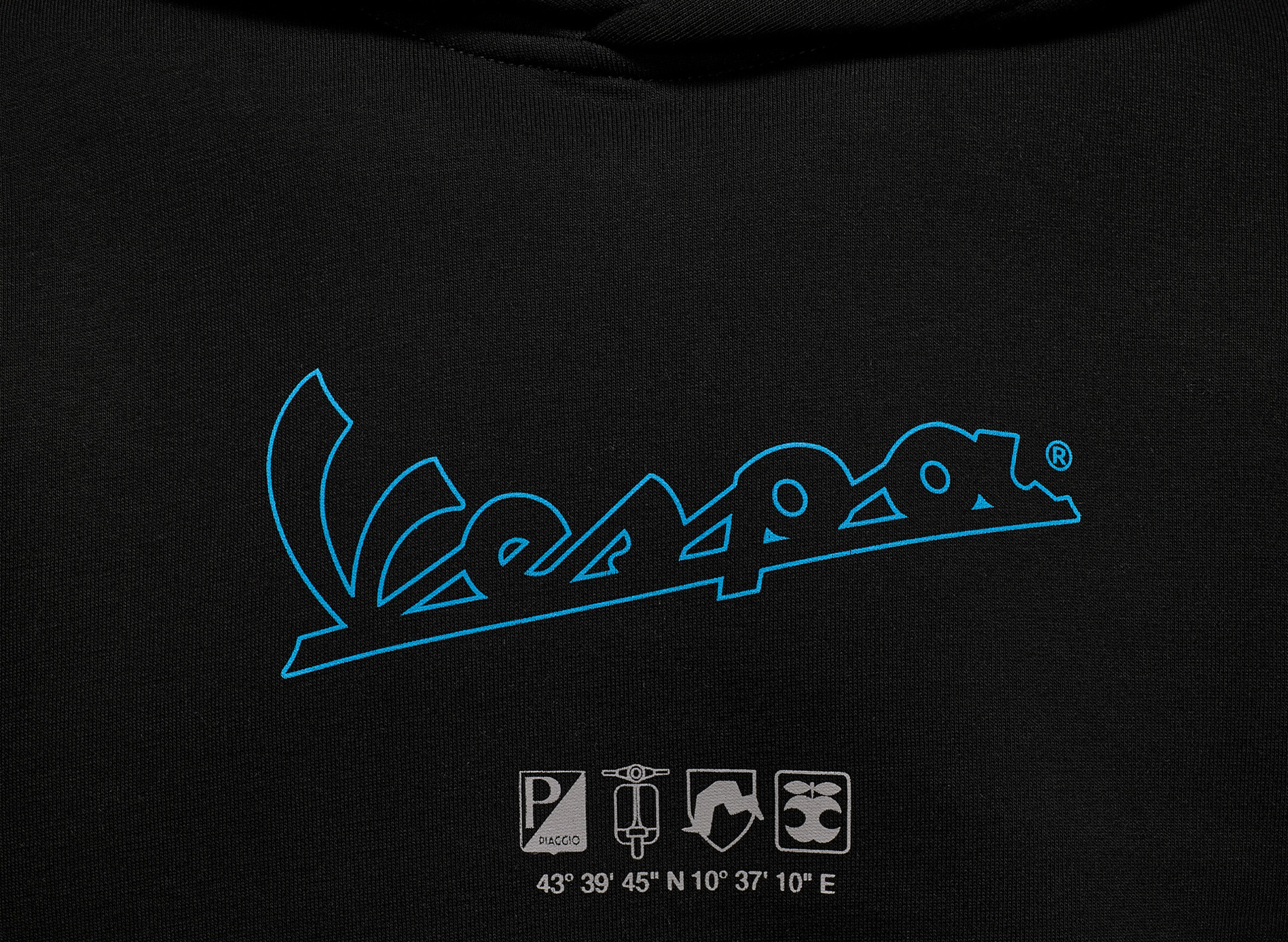 Vespa Hoodie schwarz DEC-Kollektion