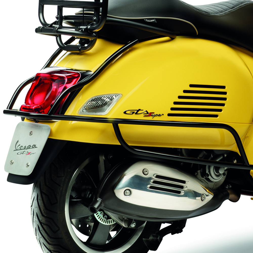 Sturzbügel hinten schwarz für Vespa GTS