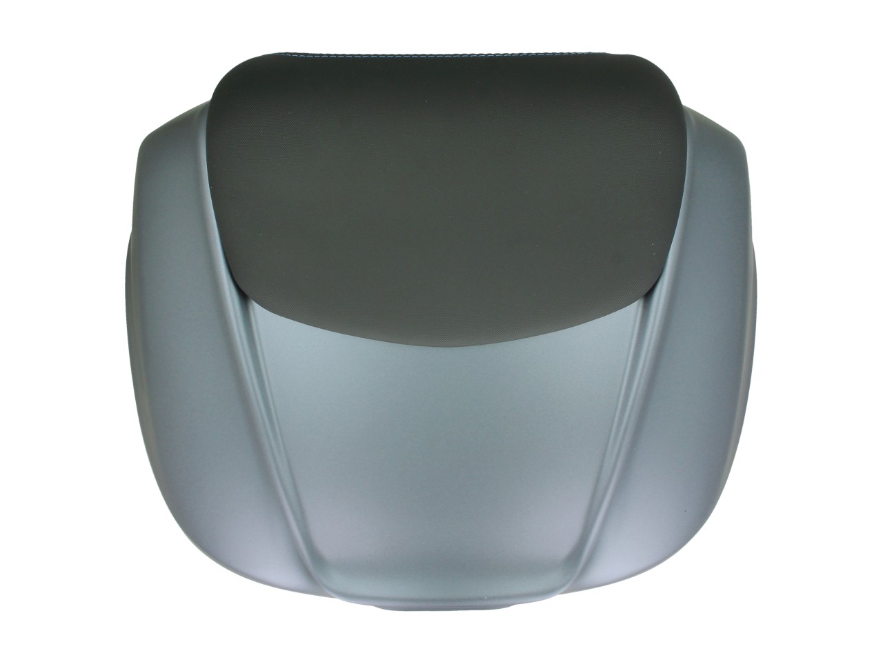 Top Case 37L mit Rückenlehne für Piaggio MP3 HPE Maxi 400 Sport / Maxi 530 Exclusive - grigio titani