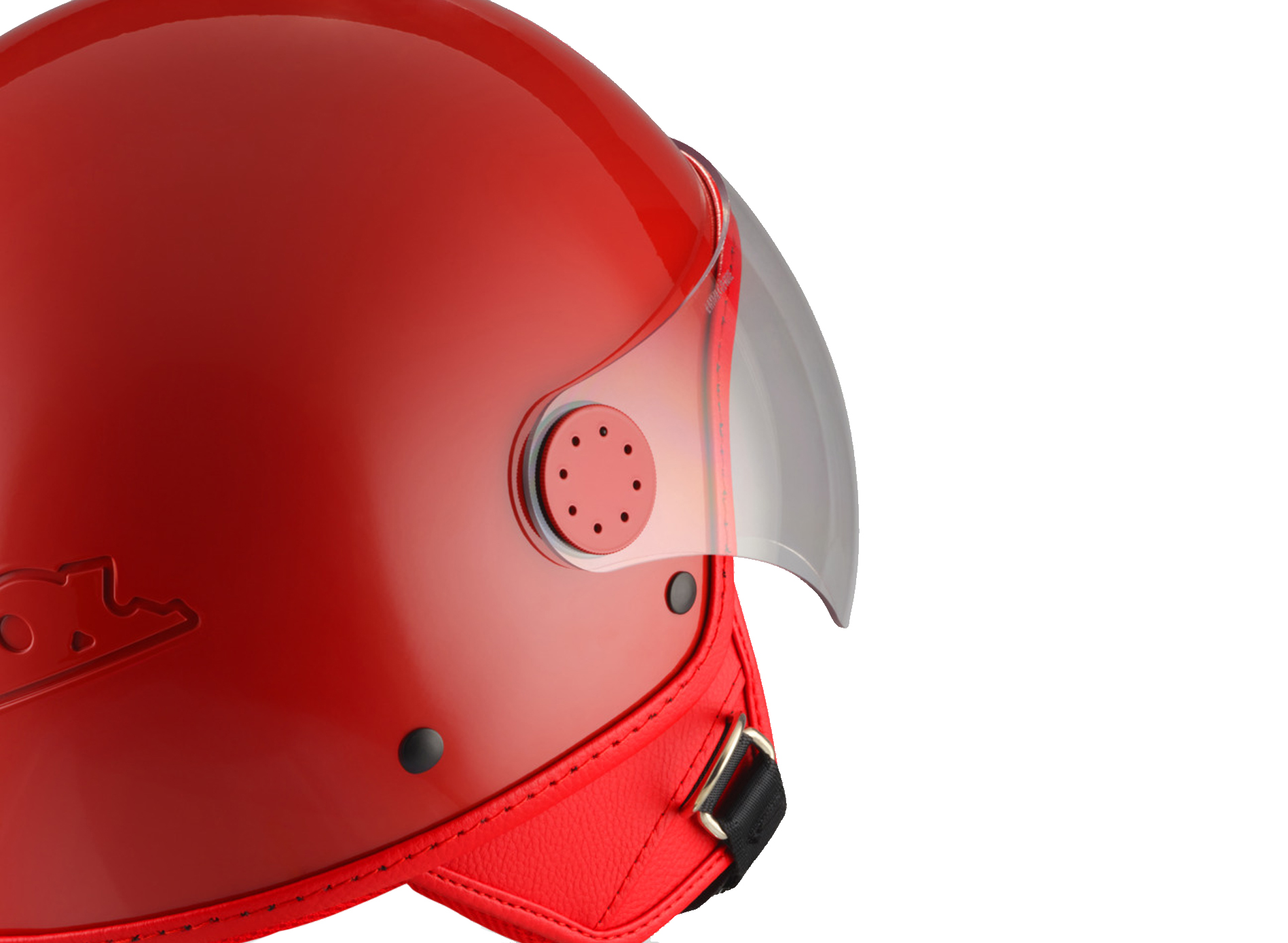 Vespa Jethelm Visor 4.0 rot