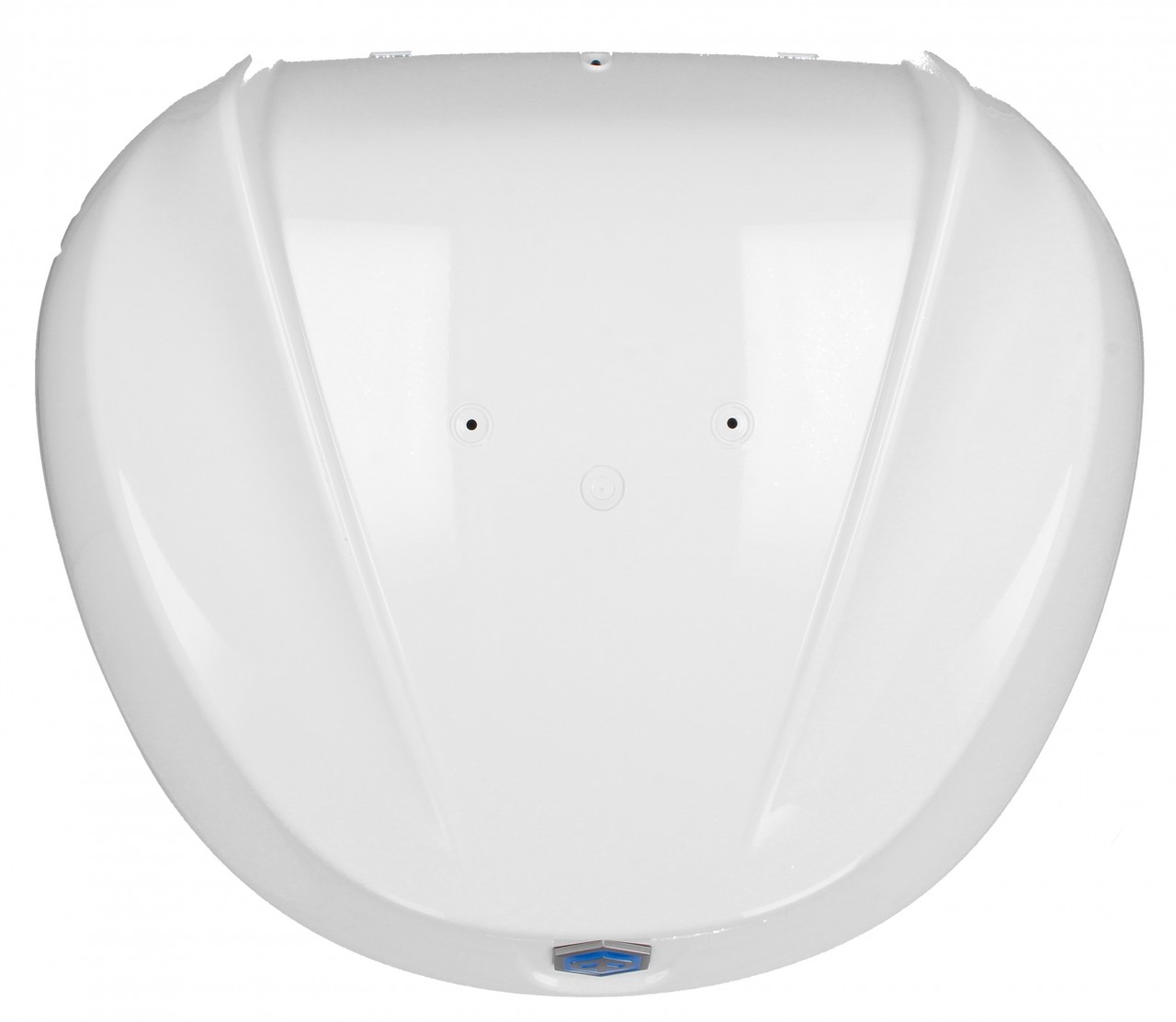 Top Case Kit 36 l. Weiß Luna 533 Original Piaggio für Beverly HPE (inkl. Halteplatte)