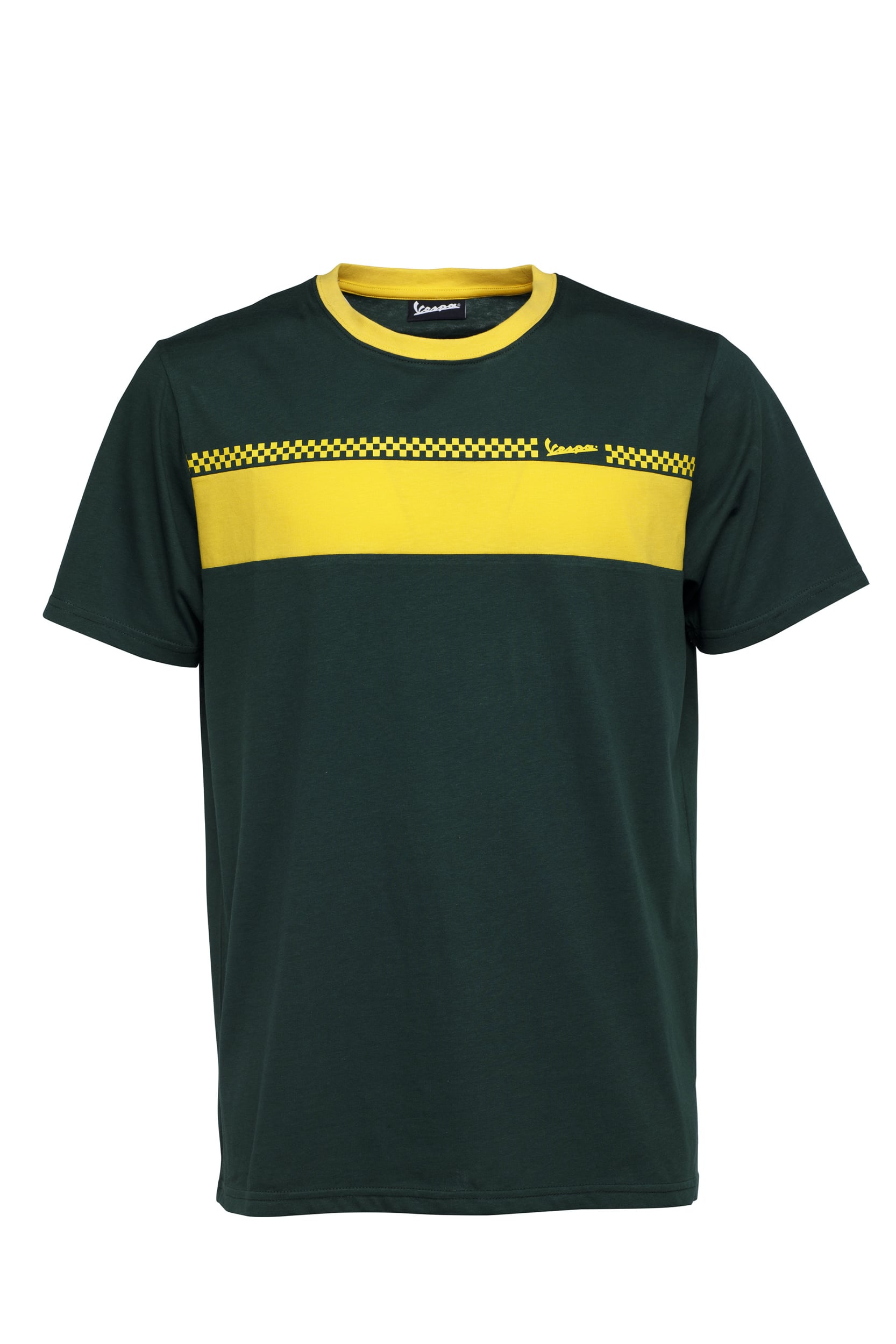 Vespa T-Shirt Racing Sixties 60s grün / gelb