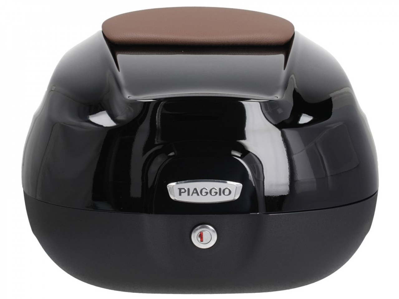 Top Case 37L mit Rückenlehne für Piaggio Beverly 300/350 (18-20) - schwarz 90/B