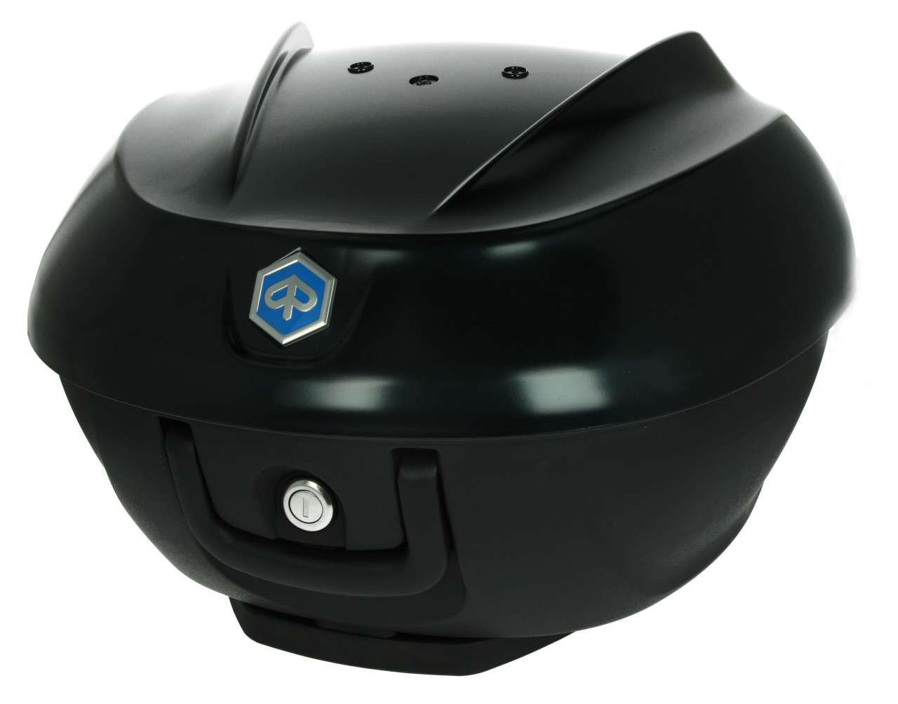 Top Case Kit 36 l. schwarz matt metallic N12 Original Piaggio für Beverly HPE (inkl. Halteplatte)