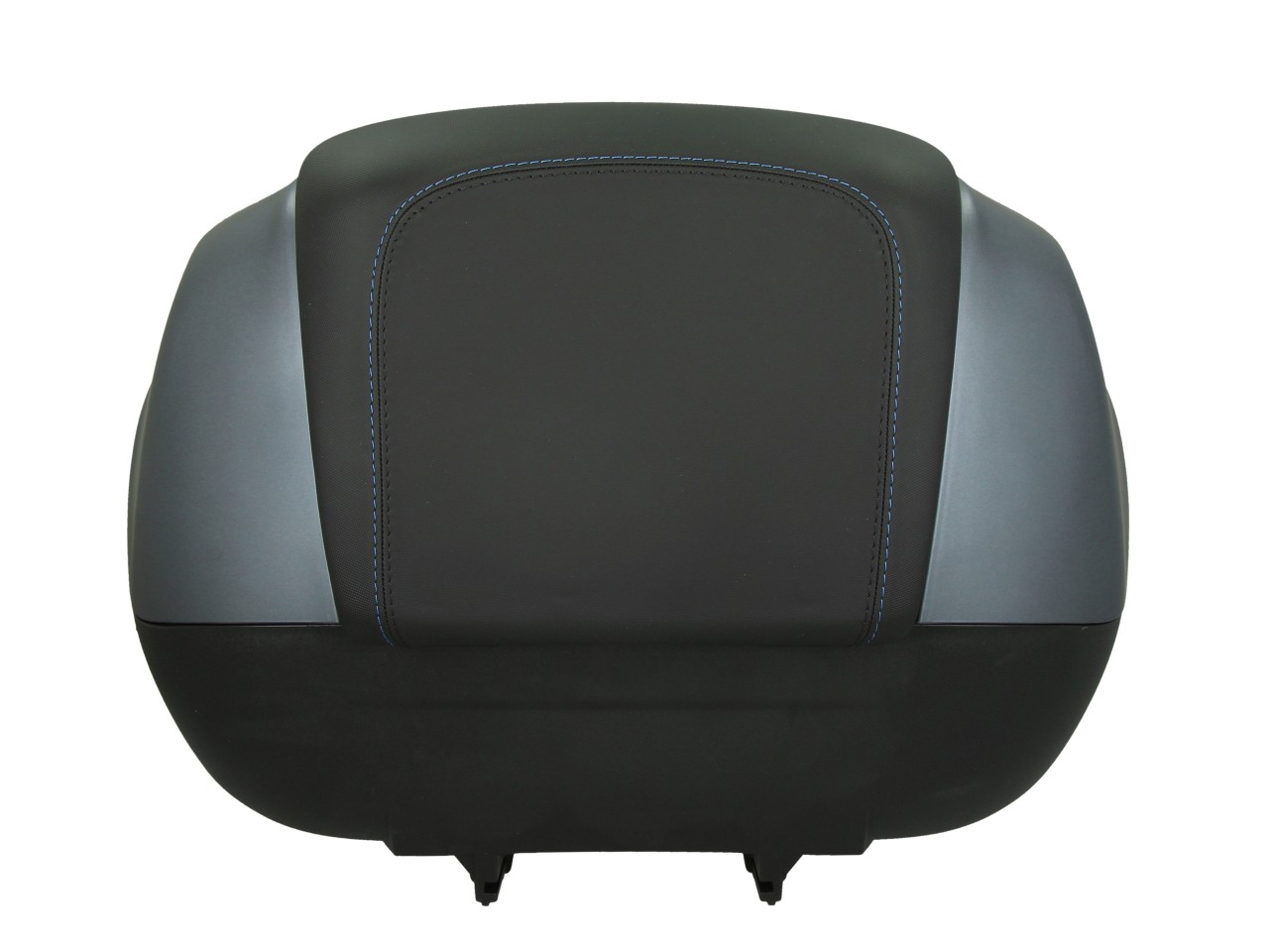 Top Case 37L mit Rückenlehne für Piaggio MP3 HPE Maxi 400 Sport / Maxi 530 Exclusive - grigio titani