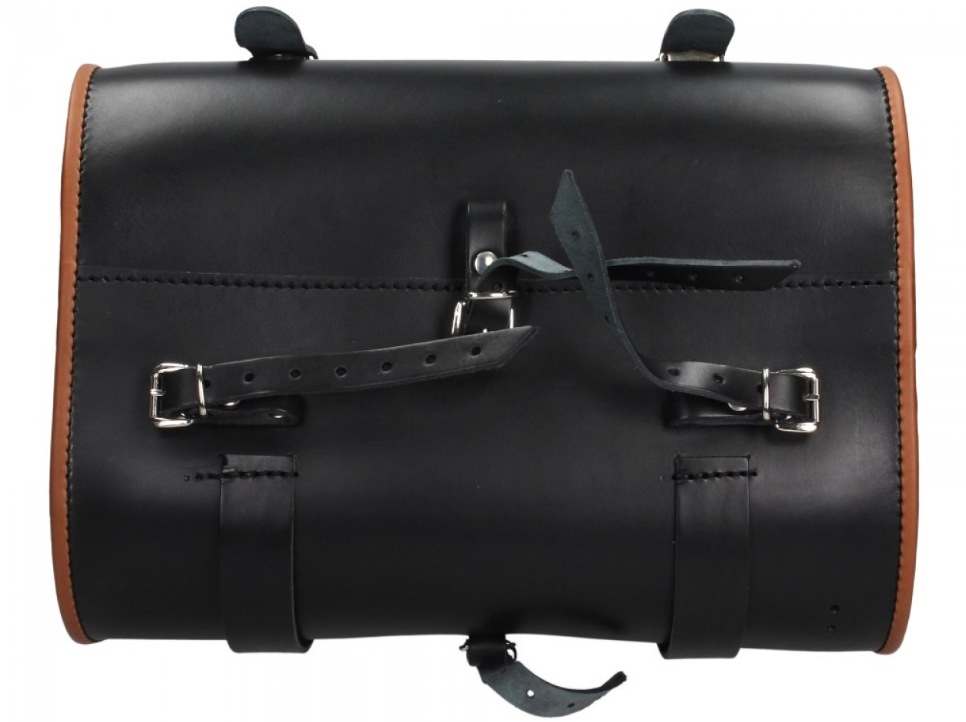 Original Vespa Ledertasche - Schwarz