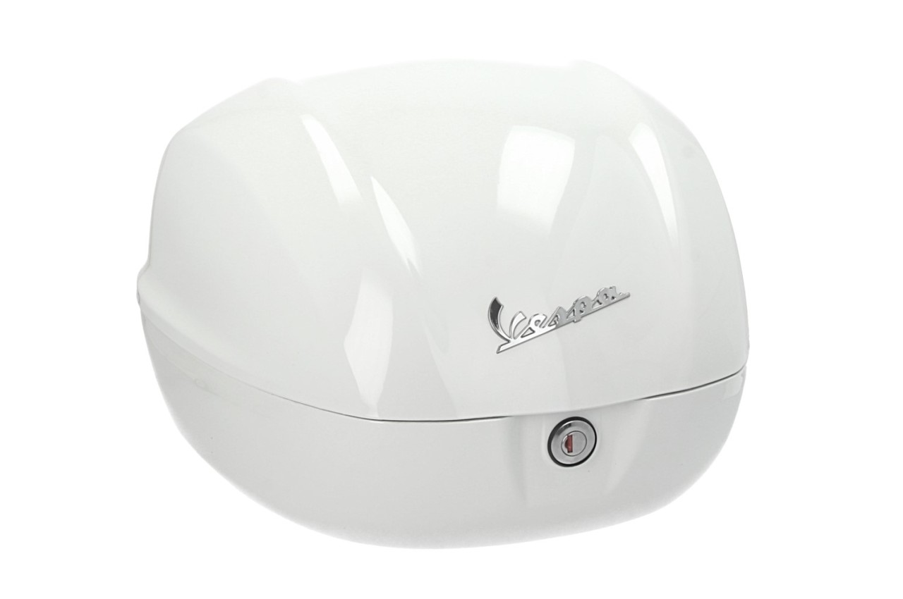 Vespa Topcase 32L weiß glänzend B04 ohne Rückenlehne