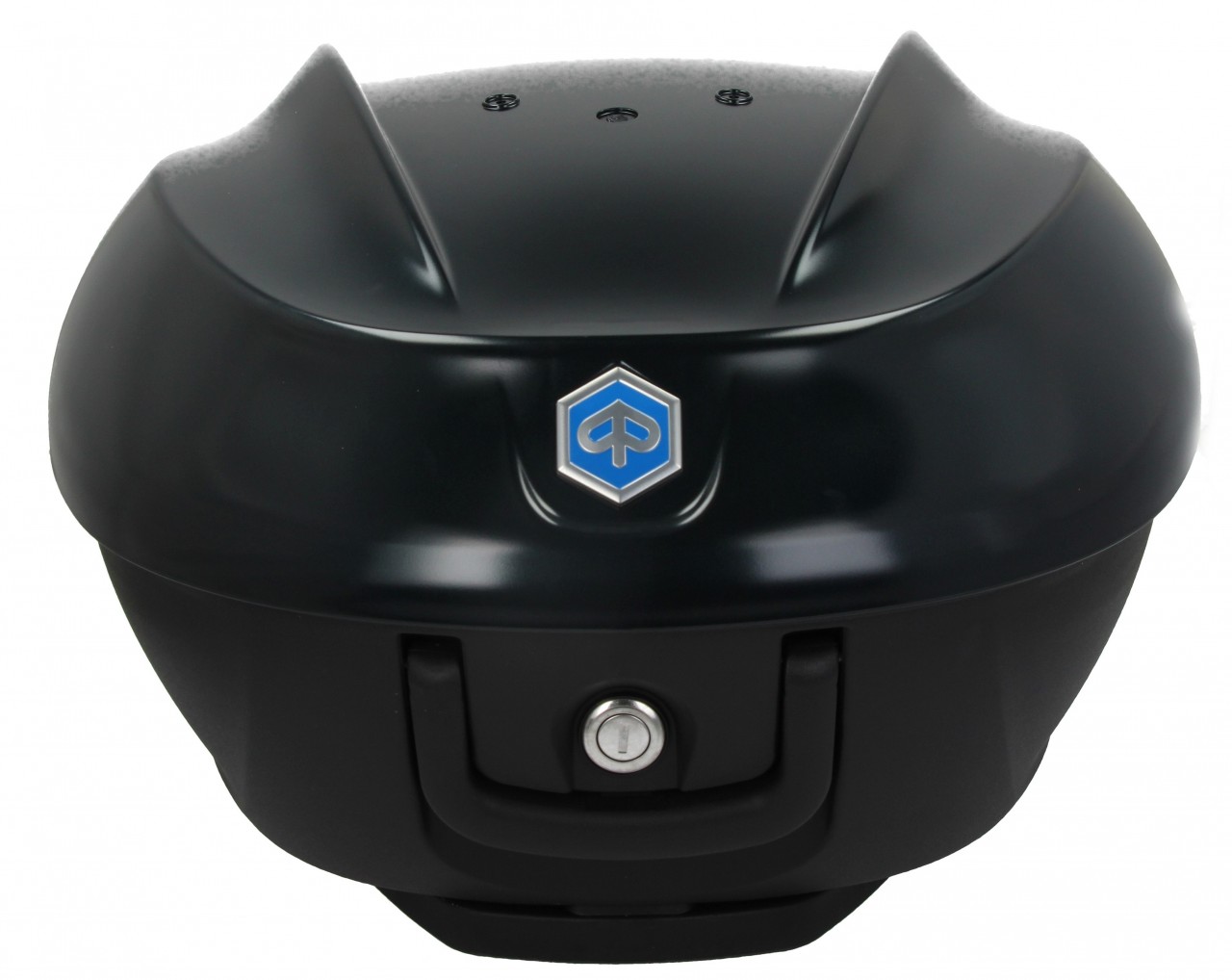 Top Case Kit 36 l. schwarz matt metallic N12 Original Piaggio für Beverly HPE (inkl. Halteplatte)
