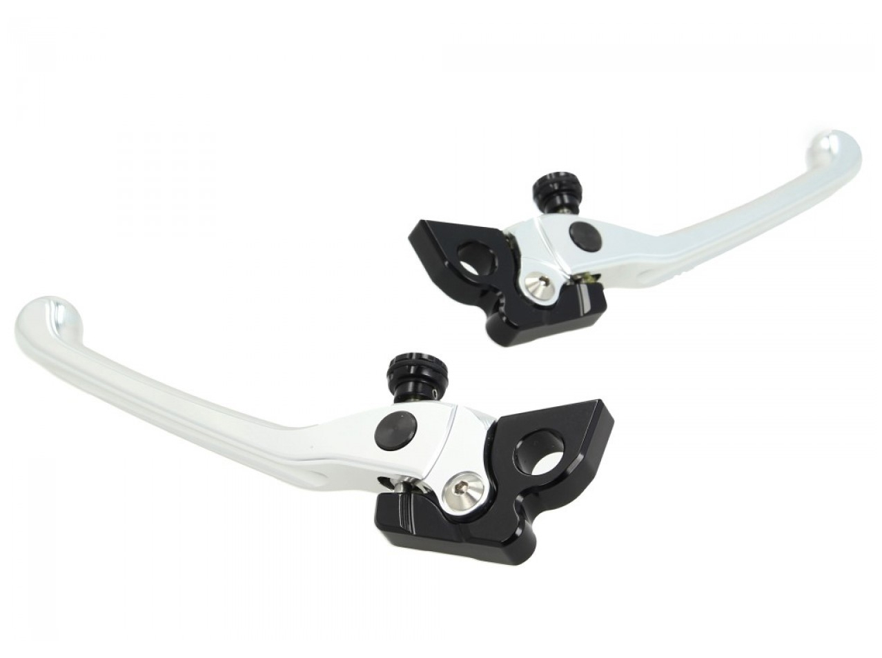Lenkerkit, Aluminium, eloxiert, Set Handgriffe, Hebel und Lenkerenden für Vespa GTS