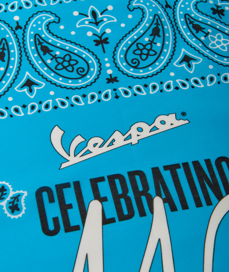 Vespa Bandana "140 Jahre Piaggio" blau weiß