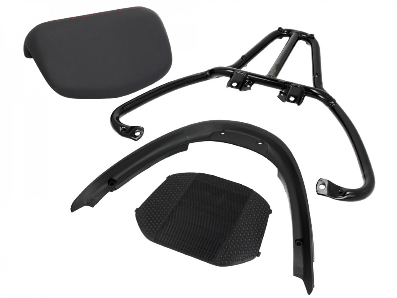 Top Case Kit (inkl. Halteplatte), 37 l, schwarz matt für Piaggio MP3 125 / 300 / Sport HPE