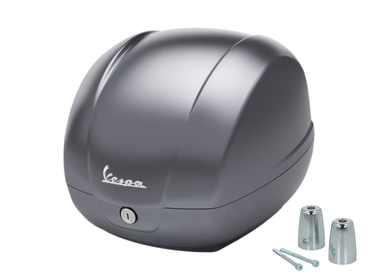 Original Topcase 36L matt grau 707/C für Vespa GTS 125/310 und GTV 310