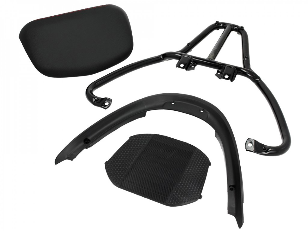 Top Case Kit (inkl. Halteplatte), 37 l, grau für Piaggio MP3 125 / 300 / Sport HPE
