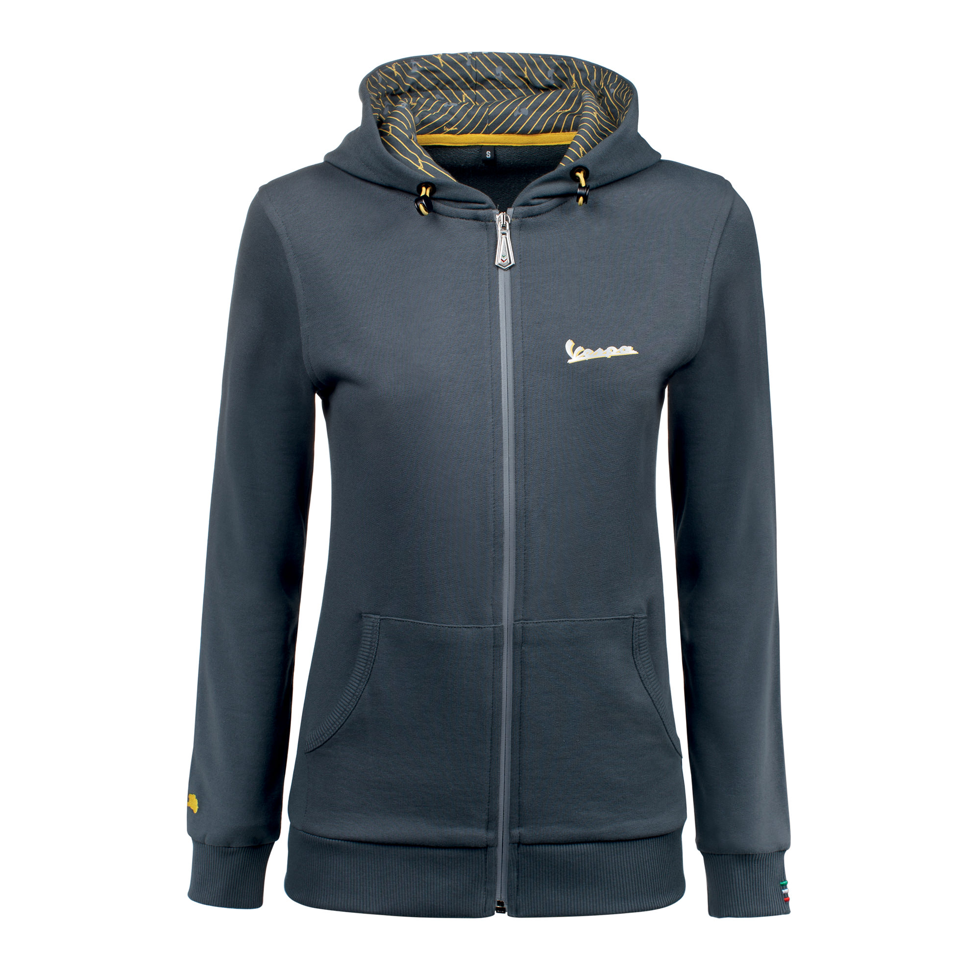 Vespa Sweat Shirt Graphic Fleecejacke Damen grau