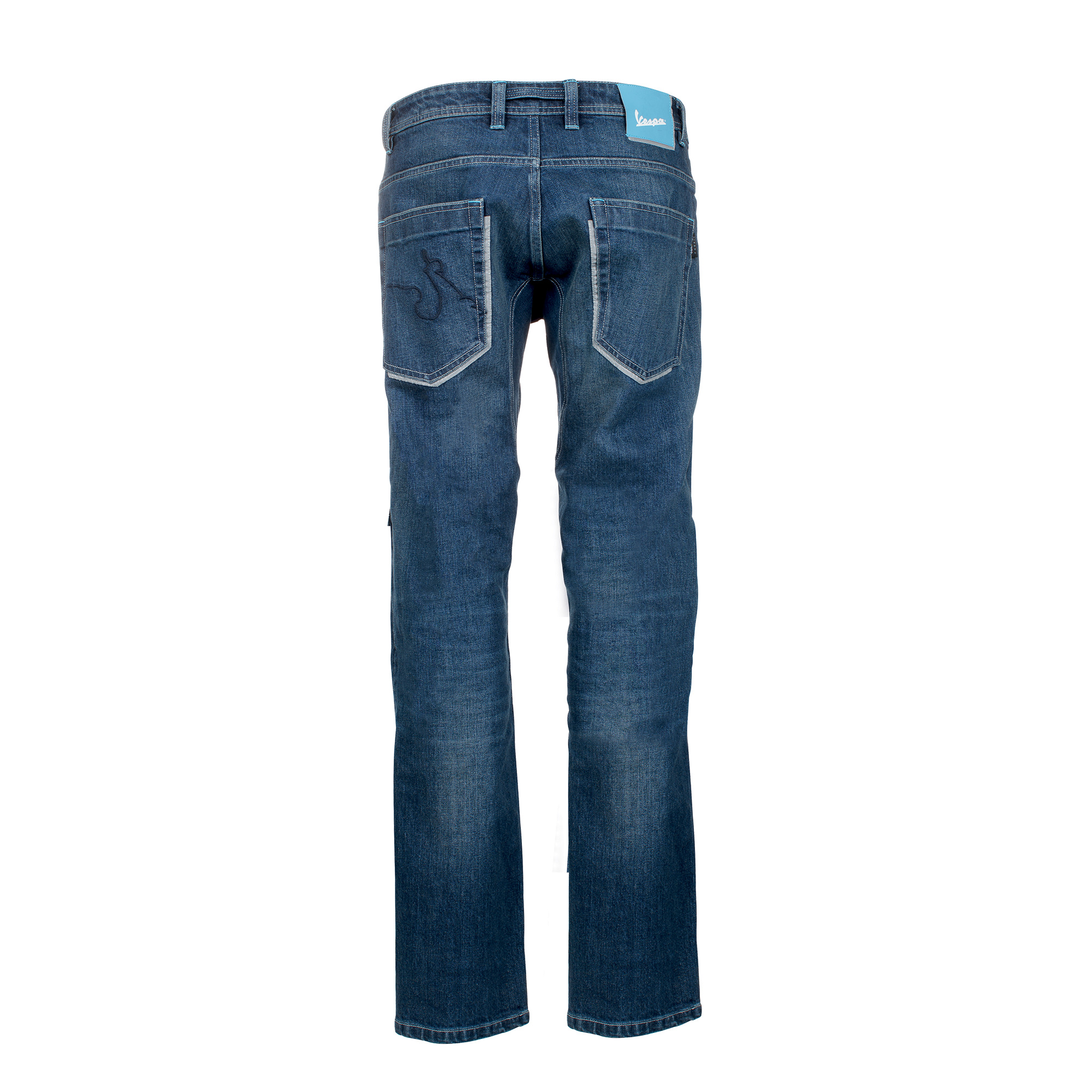 Vespa Hose Polyester-Denim blau