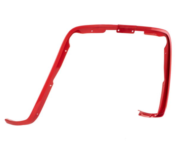 Monoschlitzrohr Beinschild rot für Vespa Primavera/​Sprint 50-150ccm