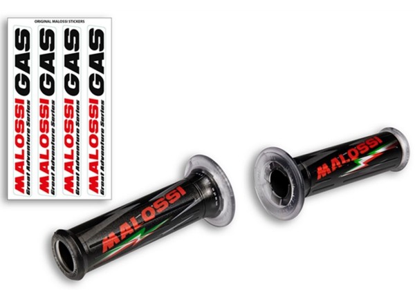 Griffe MALOSSI für Vespa GTS/​GTS Super/​GT/​GT L 125-300ccm, schwarz, mit Lenkerenden-Öffnung