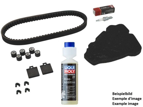 Inspektionskit Premium (OEM) mit Bremsbelägen + Additiv Vespa Primavera 50 2T 2013-2017