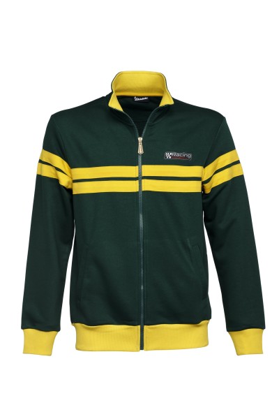 Vespa Sweatshirt Jacke, Racing Sixties 60s grün / gelb