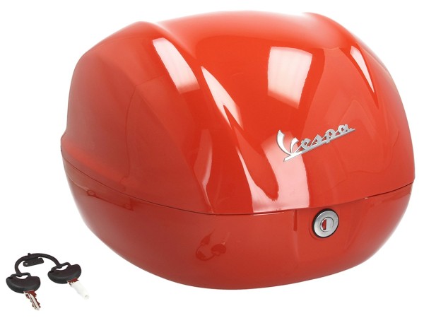 Original Topcase 32 l. für Vespa Primavera / GTS Orange Impulsivo A11