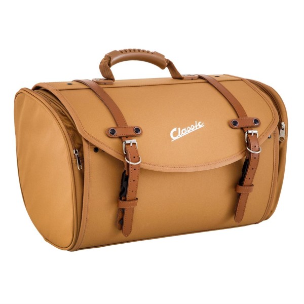 Tasche "Classic" groß für Gepäckträger für Vespa - braun, nylon