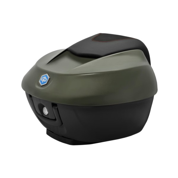 Top Case 36L für Piaggio Beverly HPE 310 / 400 mit lackiertem Deckel - grün 333/A