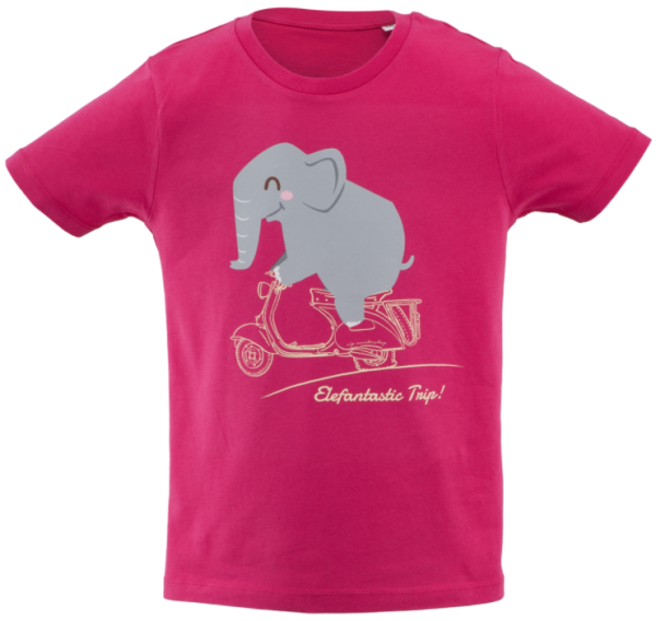 Kinder T-Shirt &quot;Elefantastic Trip!&quot;, pink