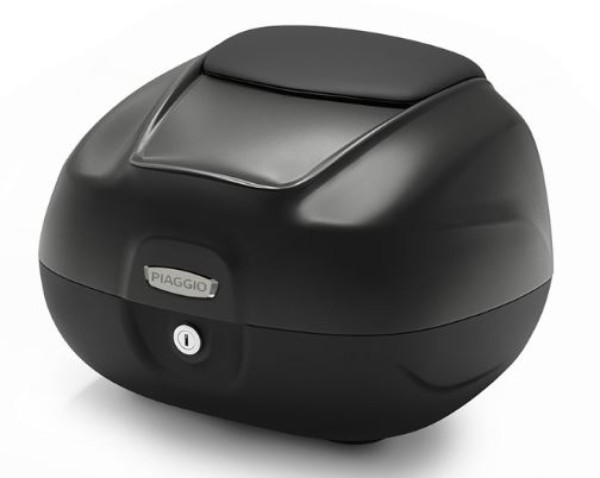 Top Case 37L mit Rückenlehne für Piaggio MP3 HPE RST 400 Sport (2022) - schwarz matt 93/B